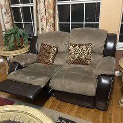Sofa 2 Seater With Recliner 