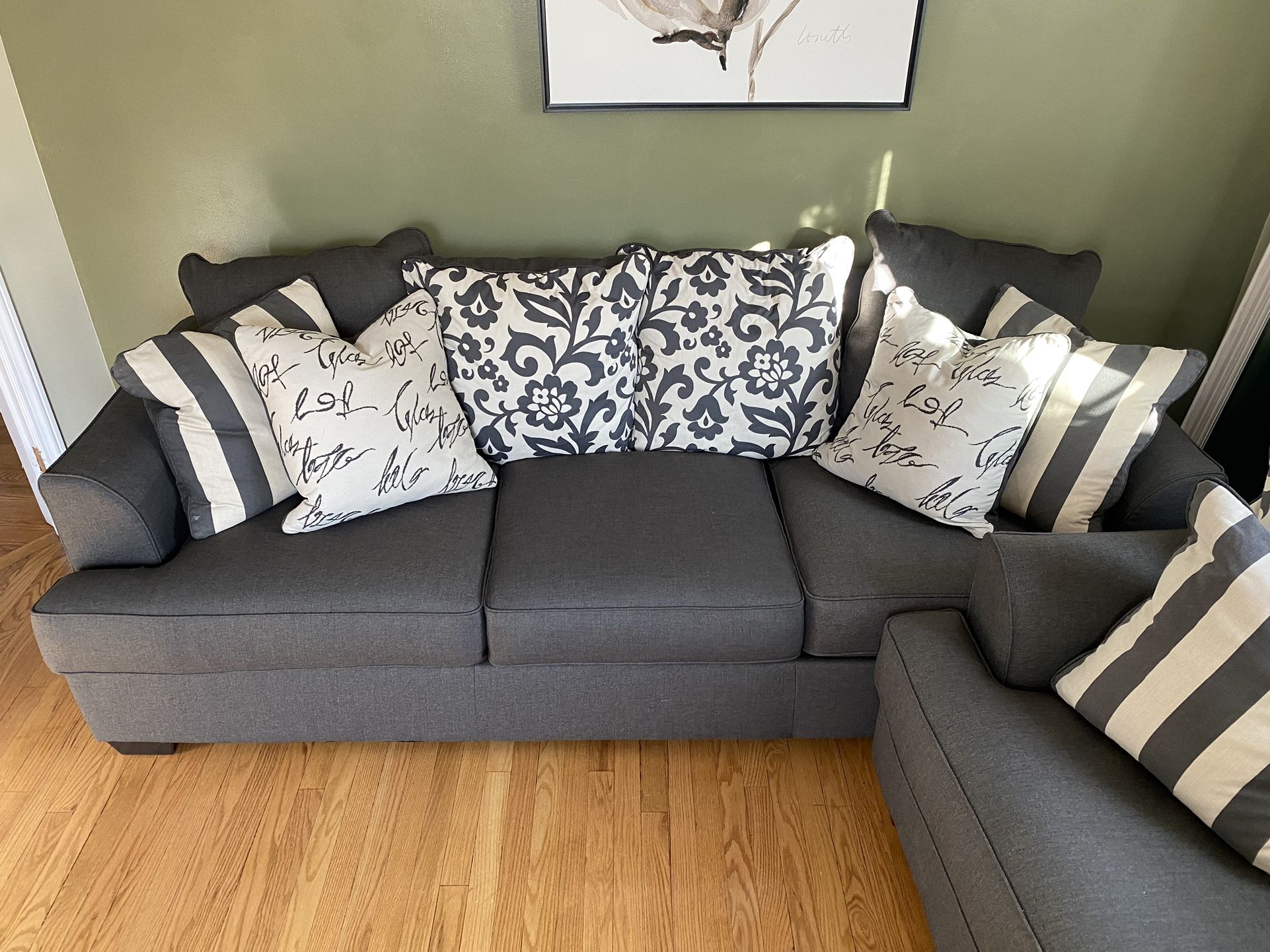 FREE DELIVERY Levon Sofa and Love Seat Gray Color LIKE NEW Look my profile for more options for Sale in Philadelphia PA OfferUp