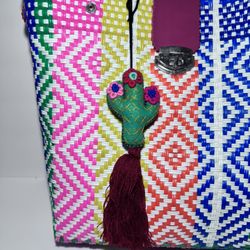 Purse Tassels Pompoms Keychains Mexican 