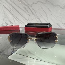 🔥🔥Gold Frames Grey Tint ⬛️