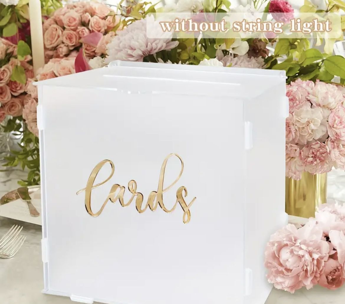New Elegant Frosted Acrylic Card Holder