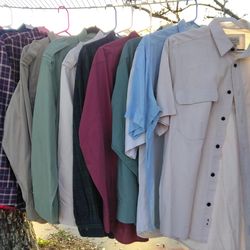 12 Cabela's shirts. size large men's