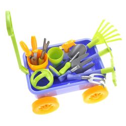 Garden Wagon And Tools Toy Playset For Kids