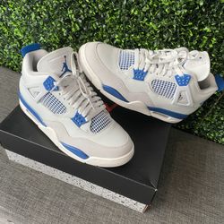 Pre Owned Jordan 4 Military Blue Sz 10.5