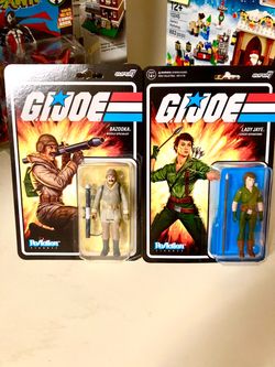Gi Joe Super 7 Bazooka and Lady Jaye