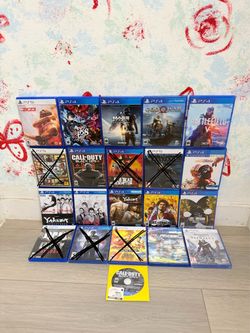 Playstation 5 Games And PlayStation 4 Games ( Used , Tested Working )  Read Description)