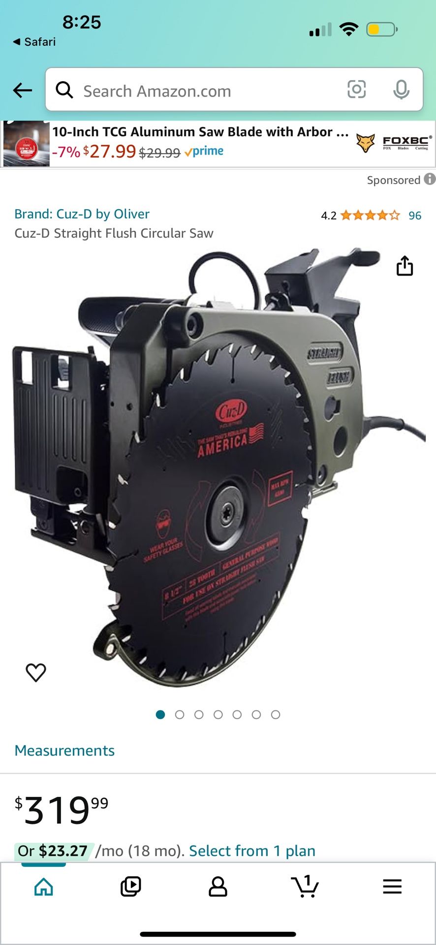 Straight Flush Saw SFS Cuz-D Industries