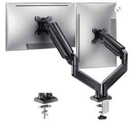Dual Monitor Mount Ultra Wide 15-27" Screen Gas Spring Monitor Arm Desk Stand