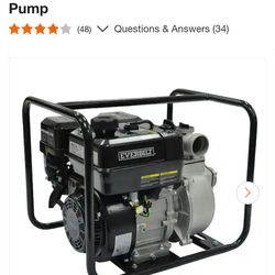 Gasoline utility pump