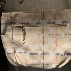 Pastel Plaid Coach Crossbody Bag