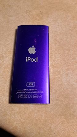 Apple iPod Nano 4th Generation A1285 Purple - Working. Screen Is Visible but Dim