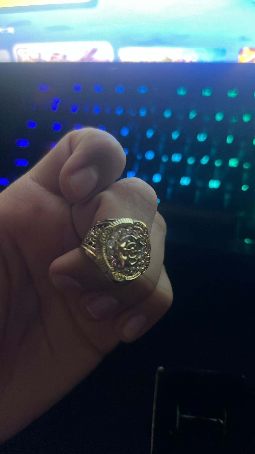 Real Gold 10k Anchor Ring