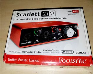 Brand New Focusrite Scarlett 2i2 2nd Gen USB Audio Interface In Box