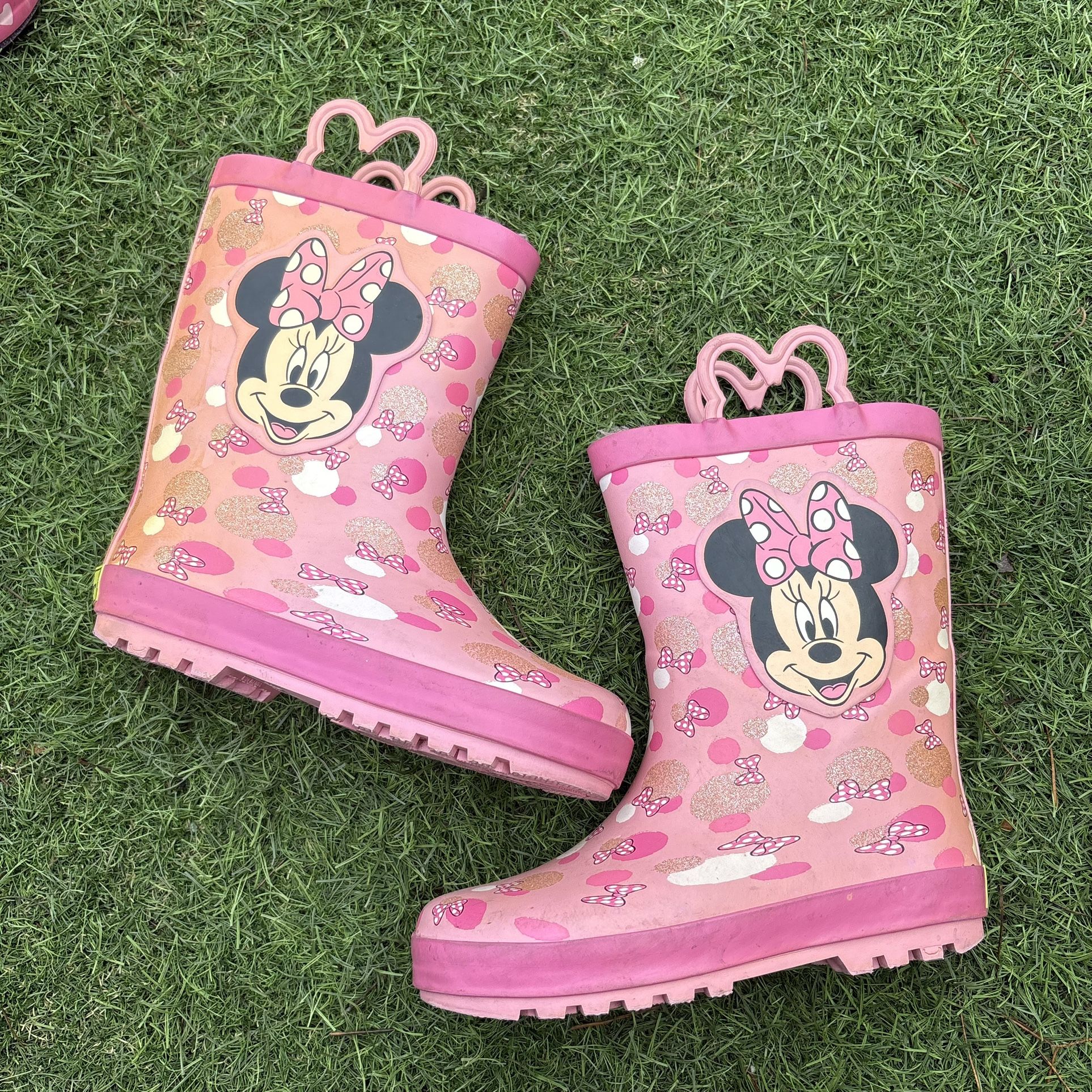 Kids Size 13/1 Disney Minnie Rain Boots Snow Waterproof
