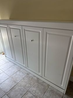 Murphy Bed (Full Size) – Space Saving Wall Bed w/ Mattress – Clean & Ready to Use