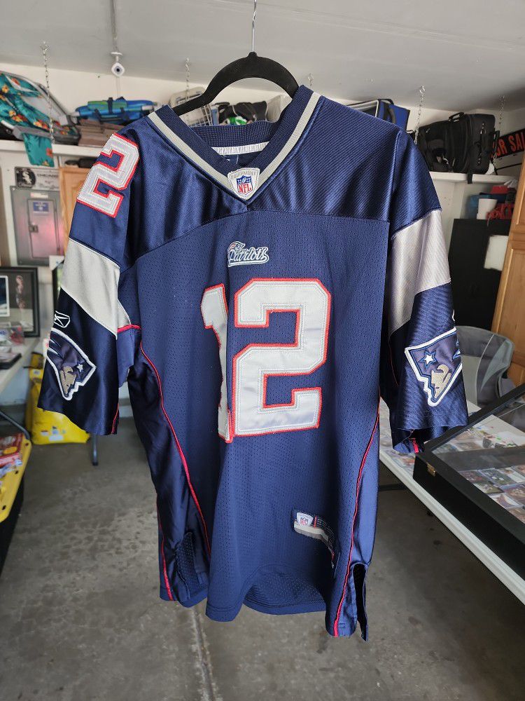 Tom Brady New England Patriots Blue Reebok Jersey Size 50