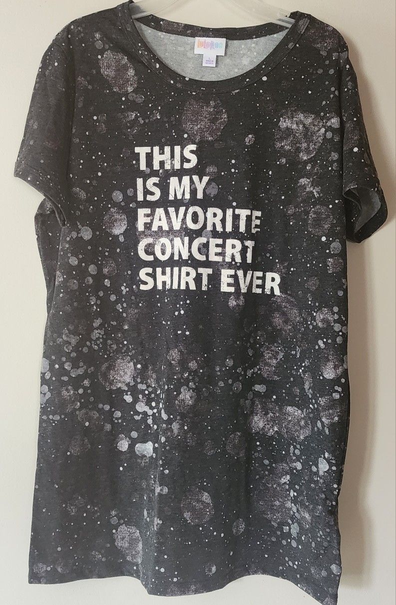 LULAROE LARGE BLACK SHORT SLEEVE