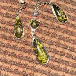 Drop Earrings Water Drop Necklace Pendant Choker Jewelry Set