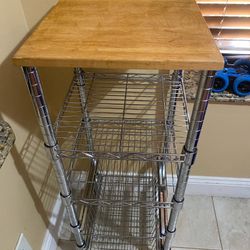Kitchen or Bathroom Storage with Three Shelves and Two Drawers - See My Items 