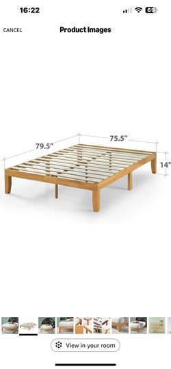 King bed frame