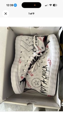 Converse All-Star hi Not A Chuck A017656 White Red Black Drip