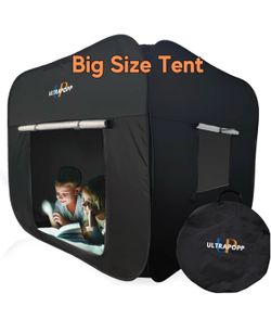 Pop up Sensory Tent for Kids, Big 47x47in Black Out Calming Hideout Den *NEW*