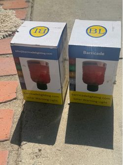 Solar warning light