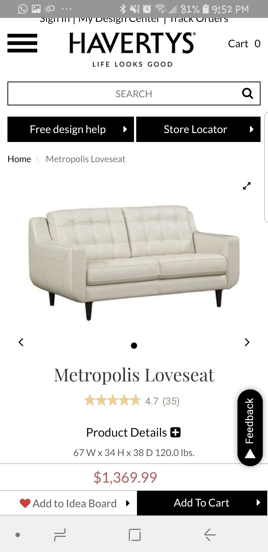 Havertys Metropolis Sofa Reviews Matttroy