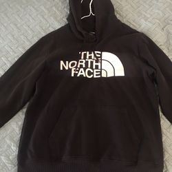 Men Black North face Hoodie Medium