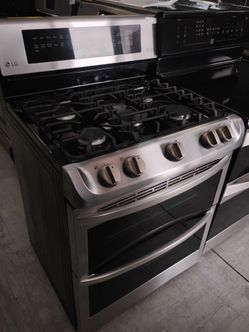 Estufa de gas con doble horno LG