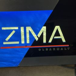 Vintage ZiMA Beer Light Up Sign