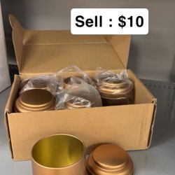 Metal Storage Canisters Set with Lids – Kitchen Organizer