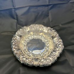 Antique GORHAM Silver Plate 9 1/2" Ornate Serving Bowl