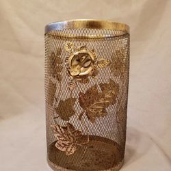 Hollywood Regency Trash Bin 