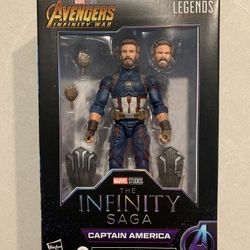 Captain America Premium Marvel Legends Figure *MINT IN HAND* Avengers Infinity Saga Endgame Steve Rogers Hasbro F0185 Statue