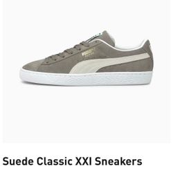 Puma Classic Suede XXI Gray Red Black Orange White Sneaker Casual Shoe Men 