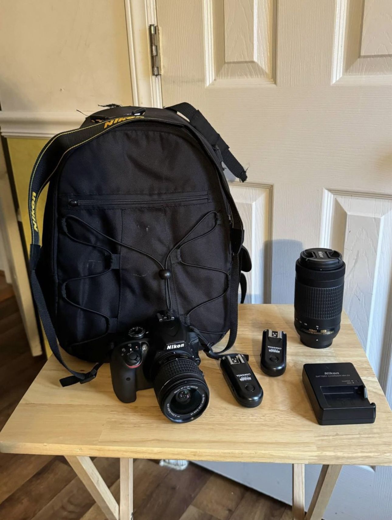 Nikon D3400 DSLR Camera with 18-55mm and 70-300mm Lenses and extras