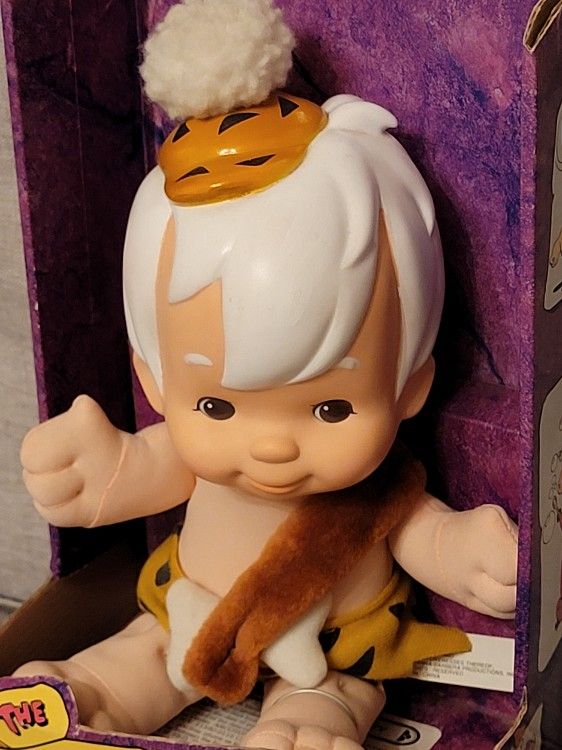 NEW The Flintstones, Bamm Bamm & Pebbles Dolls Mattel Vintage