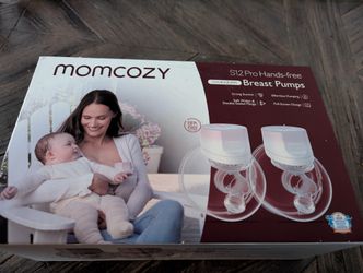 Momcozy S12 Pro V Hands-Free Wearable Breast Pump 3 Modes 9 Suction Levels Portable Electric Pump 2 Pack Cherry Blossom Pink