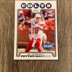 Peyton Manning Pro Bowl Card