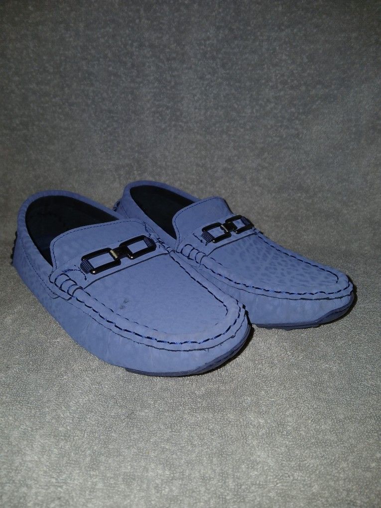 Big Boys Light Blue Loafers