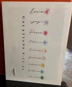 New Galatians 5:22-24 picture on canvas. Ready to hang.