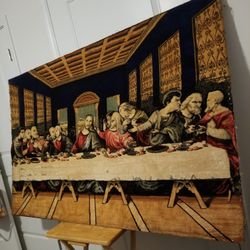 Big Hand Made Lord Supper Picture...