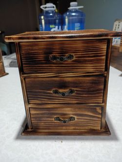 Hand finished  Wood Jewelry Box