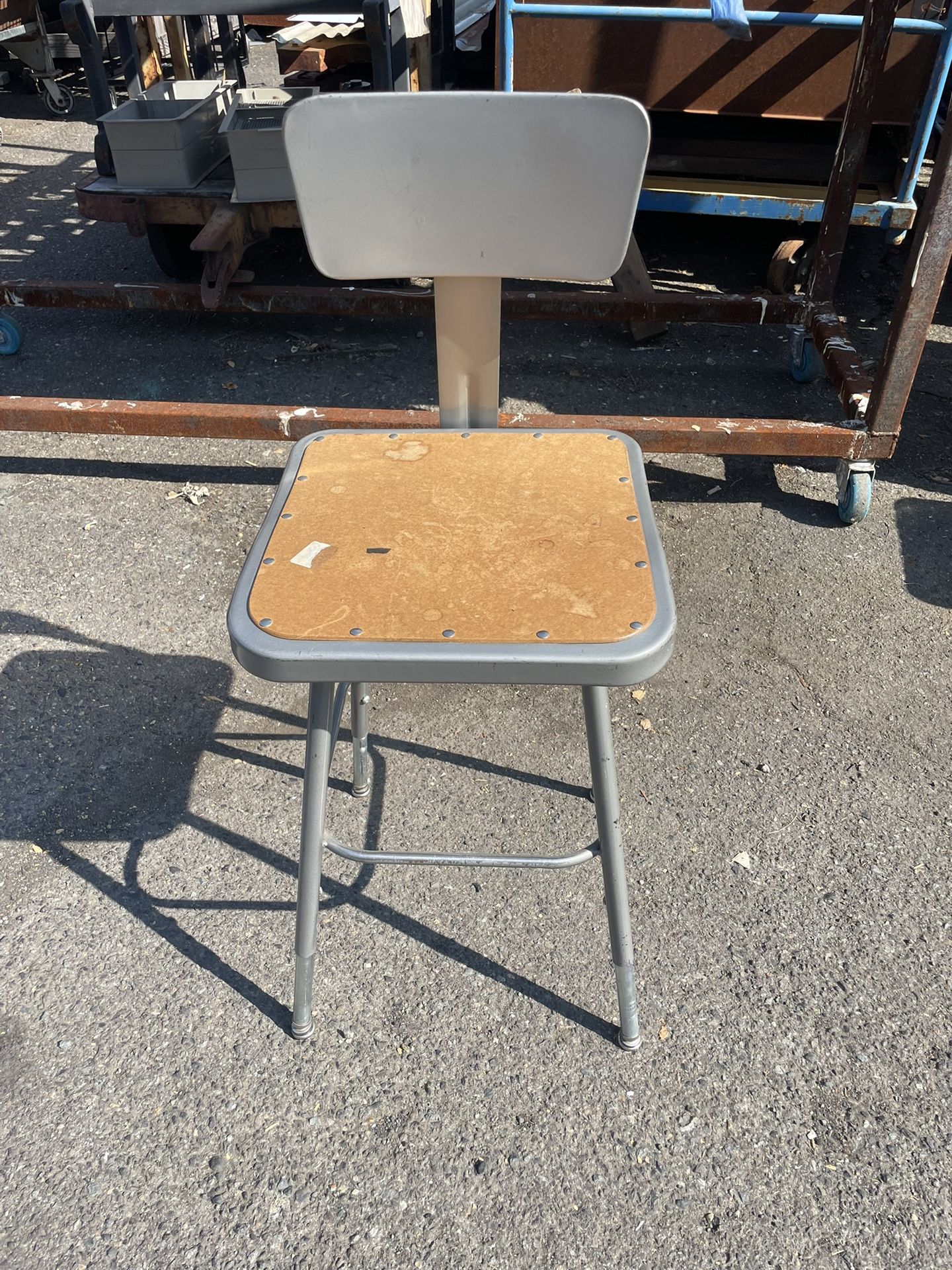 Lyon Industrial Metal Shop Stool