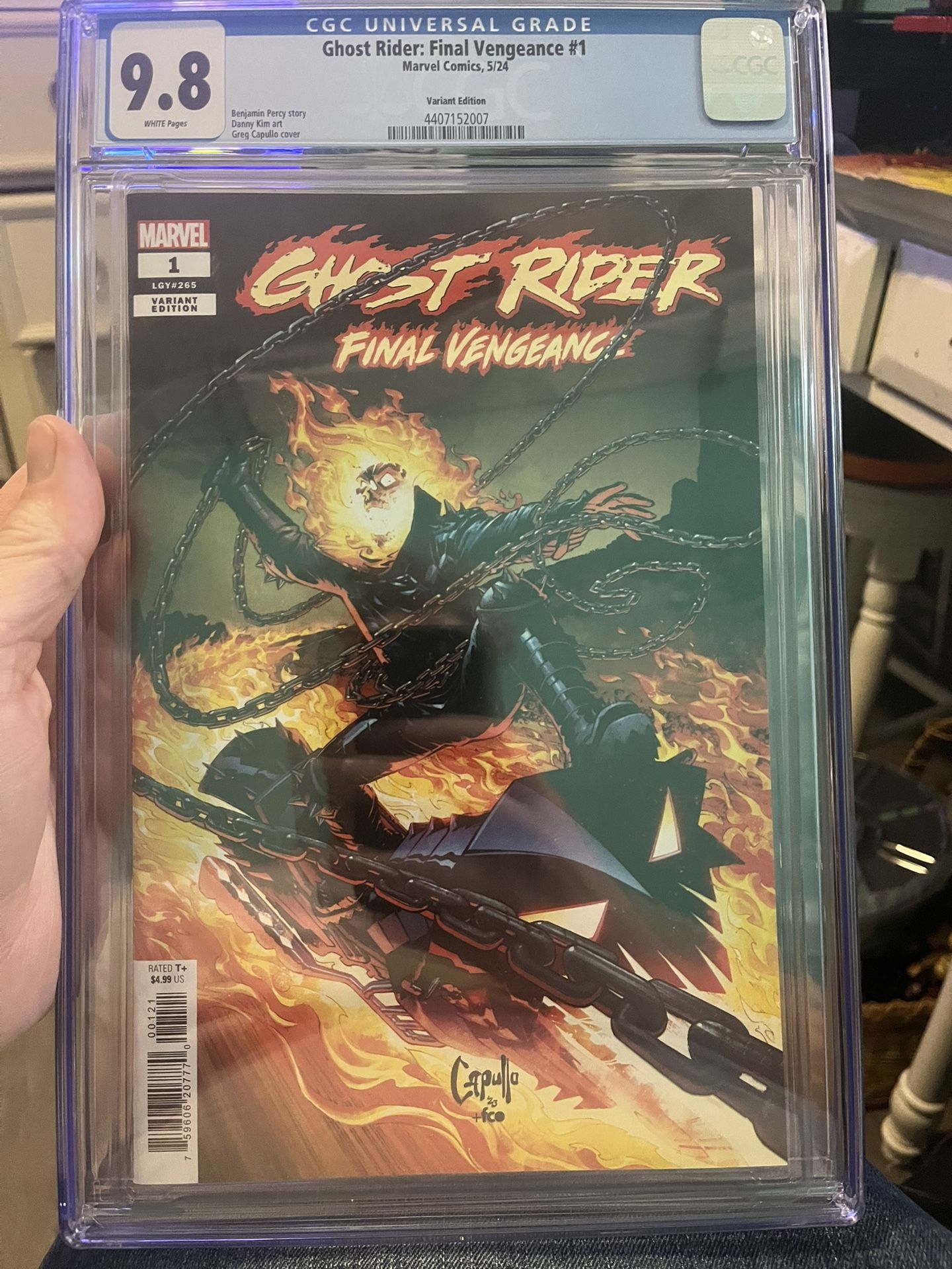 9.8 CGC Grades Ghost Rider Final Vengeance #1