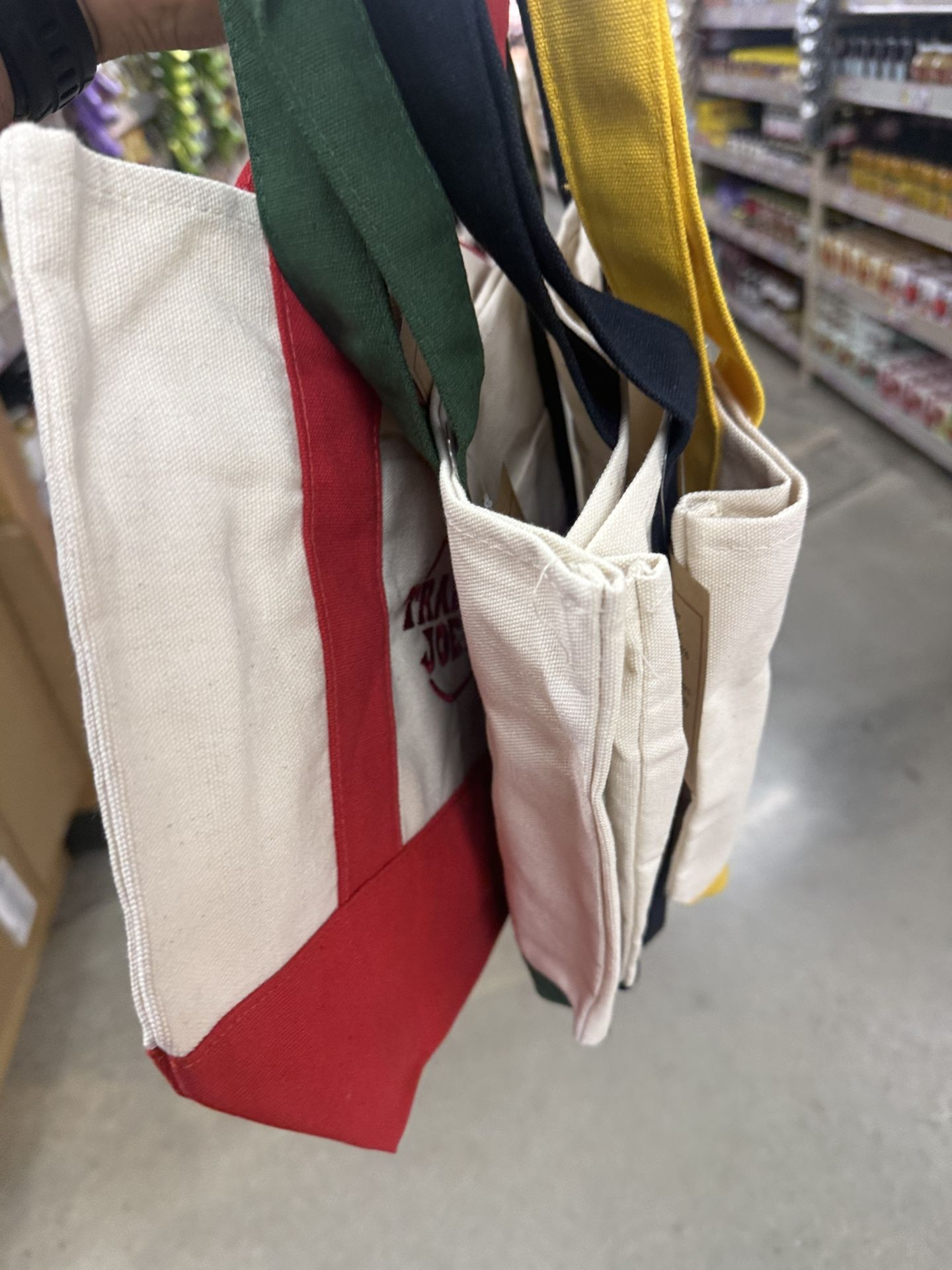 Mini Trader Joes Tote Bags 2025 Xmas Edition