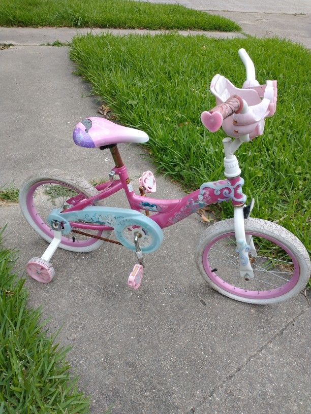 Huffy Disney Princess Girls Bike With Training Wheels