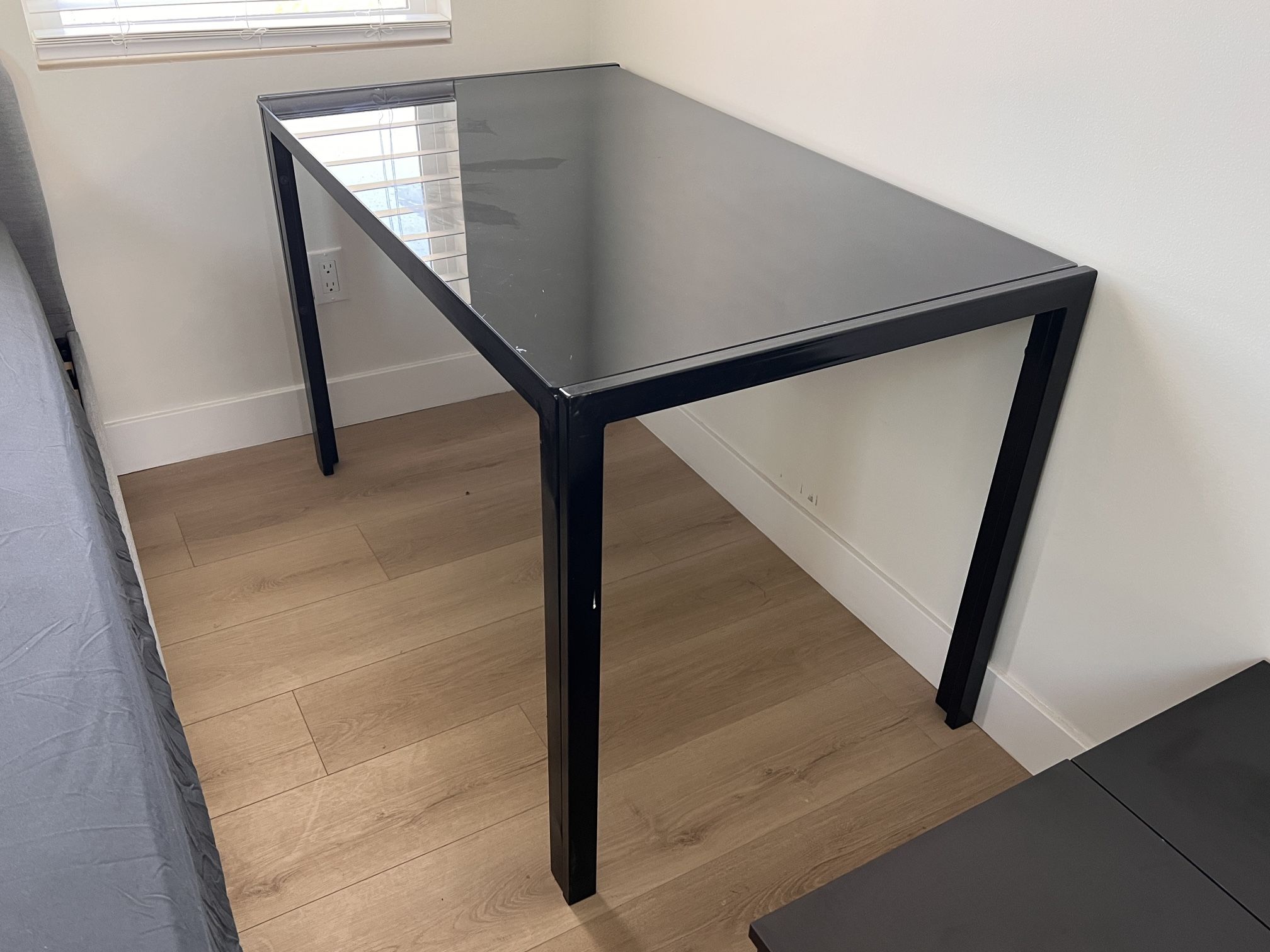 Glass + Metal Desk / Table