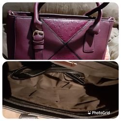 large ostrich print bag